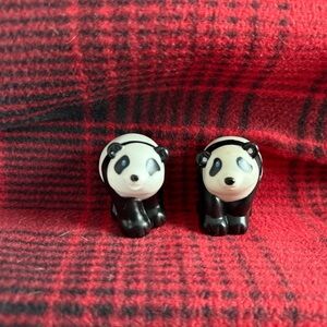 Panda Action Figures - Black and White
